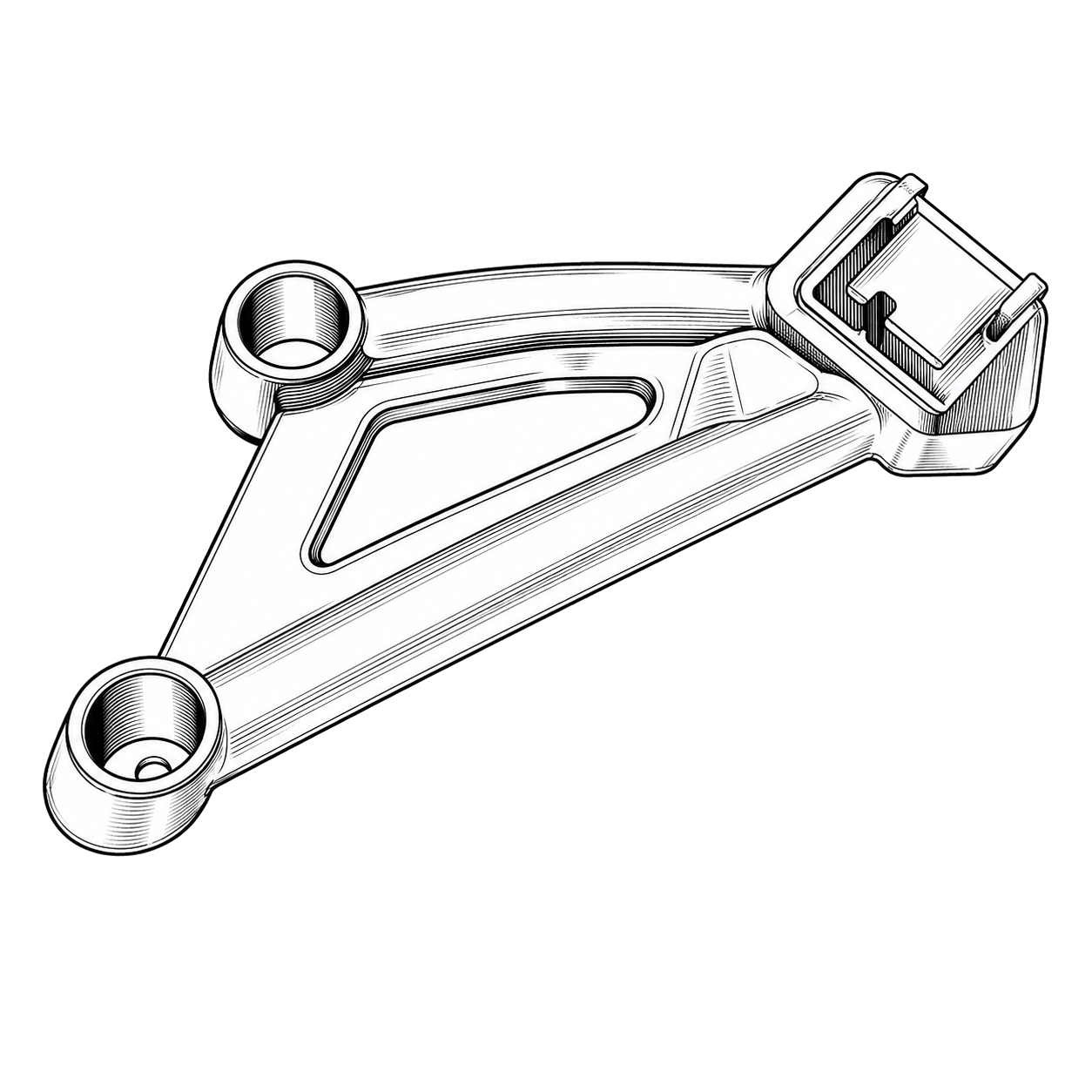 Footrest Front Hanger Left Hand Side